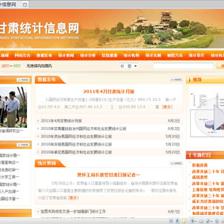 甘肅統計信息網建設成功案例